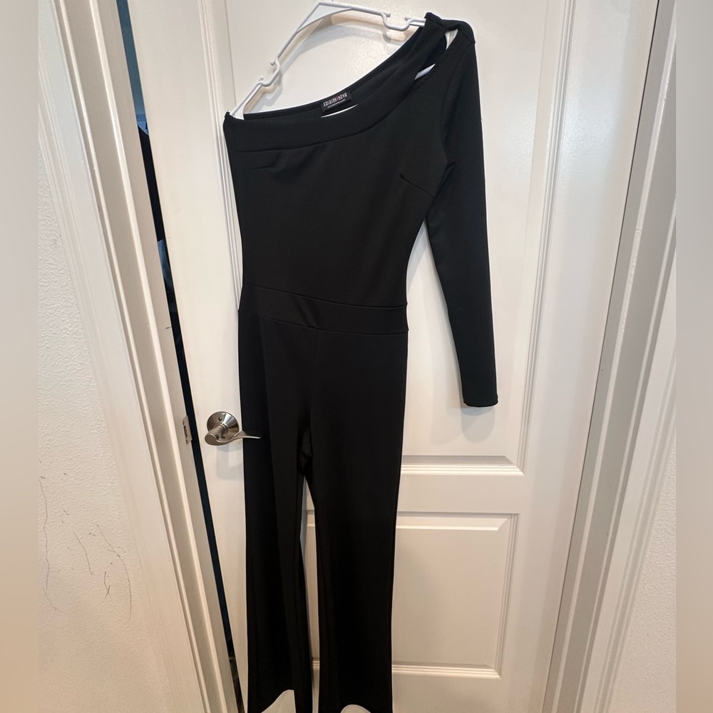 One shoulder jumpsuit